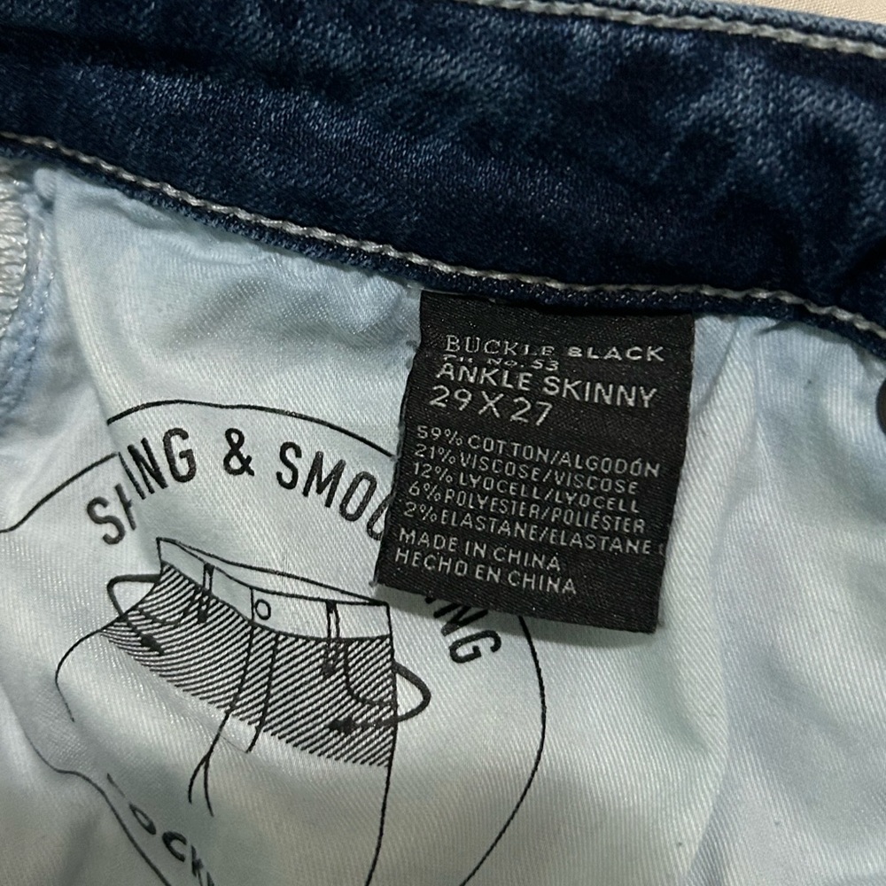 Buckle black used jeans